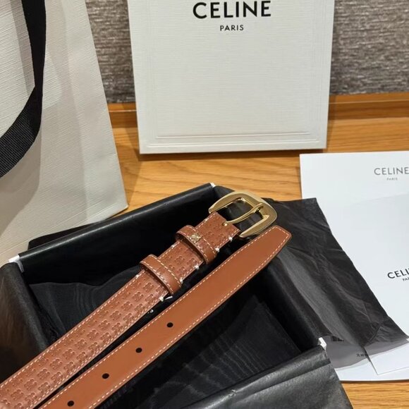 CELINE Medium Belt 90cm - Tan - With Box & Dust Bag - Picture 3 of 7